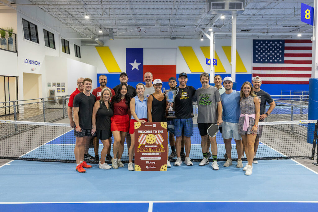 PLANO, TX - AUGUST 28: North Texas Built chapter holds their Pickleball Network Tournament at Pickleball Kingdom on August 28, Plano, Texas. (Photo by Aric Becker)