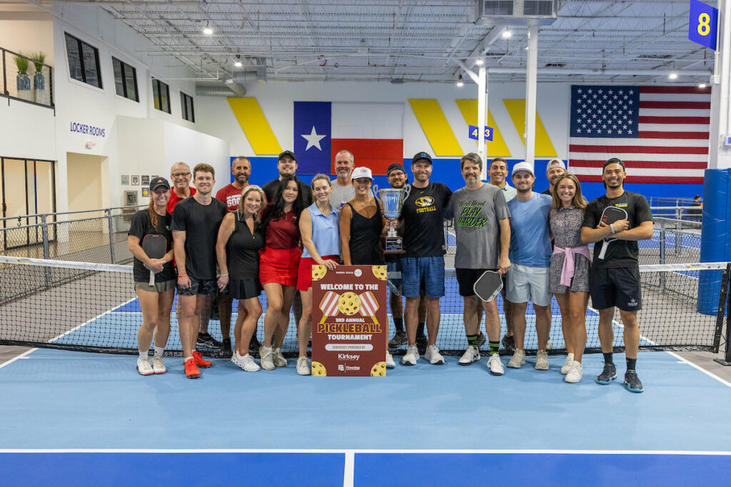 PLANO, TX - AUGUST 28: North Texas Built chapter holds their Pickleball Network Tournament at Pickleball Kingdom on August 28, Plano, Texas. (Photo by Aric Becker)