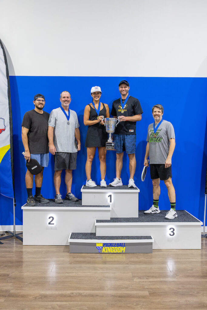 PLANO, TX - AUGUST 28: North Texas Built chapter holds their Pickleball Network Tournament at Pickleball Kingdom on August 28, Plano, Texas. (Photo by Aric Becker)
