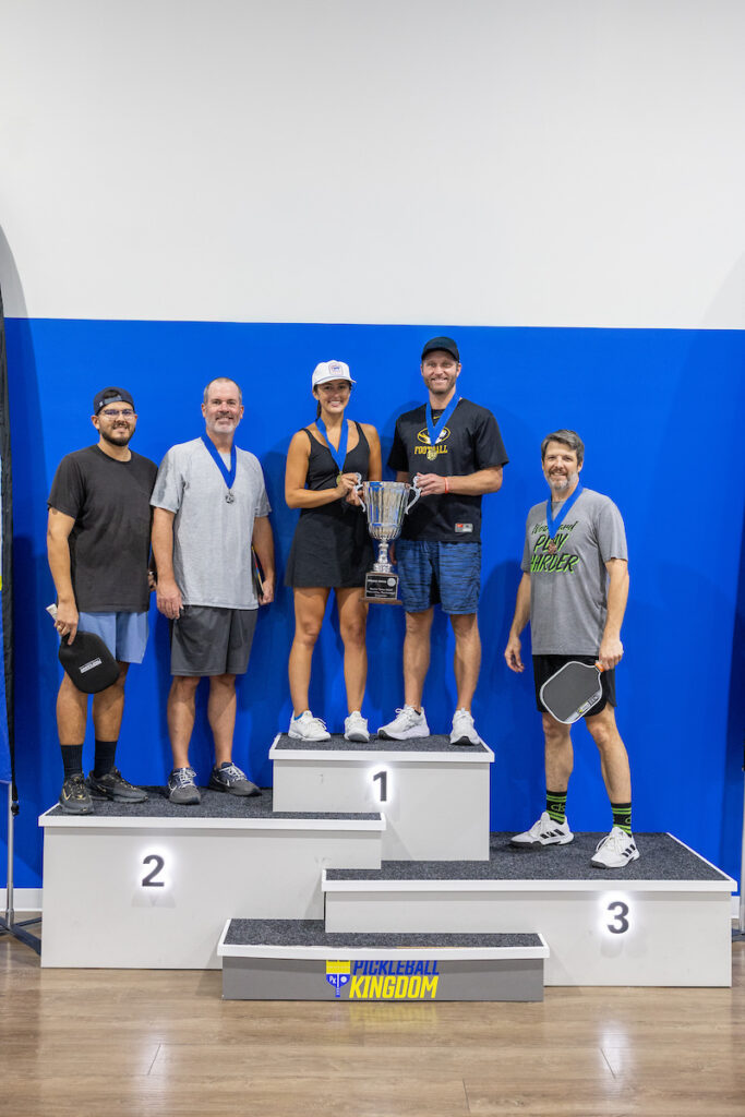 PLANO, TX - AUGUST 28: North Texas Built chapter holds their Pickleball Network Tournament at Pickleball Kingdom on August 28, Plano, Texas. (Photo by Aric Becker)