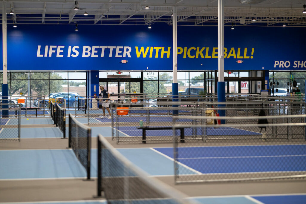 PLANO, TX - AUGUST 28: North Texas Built chapter holds their Pickleball Network Tournament at Pickleball Kingdom on August 28, Plano, Texas. (Photo by Aric Becker)