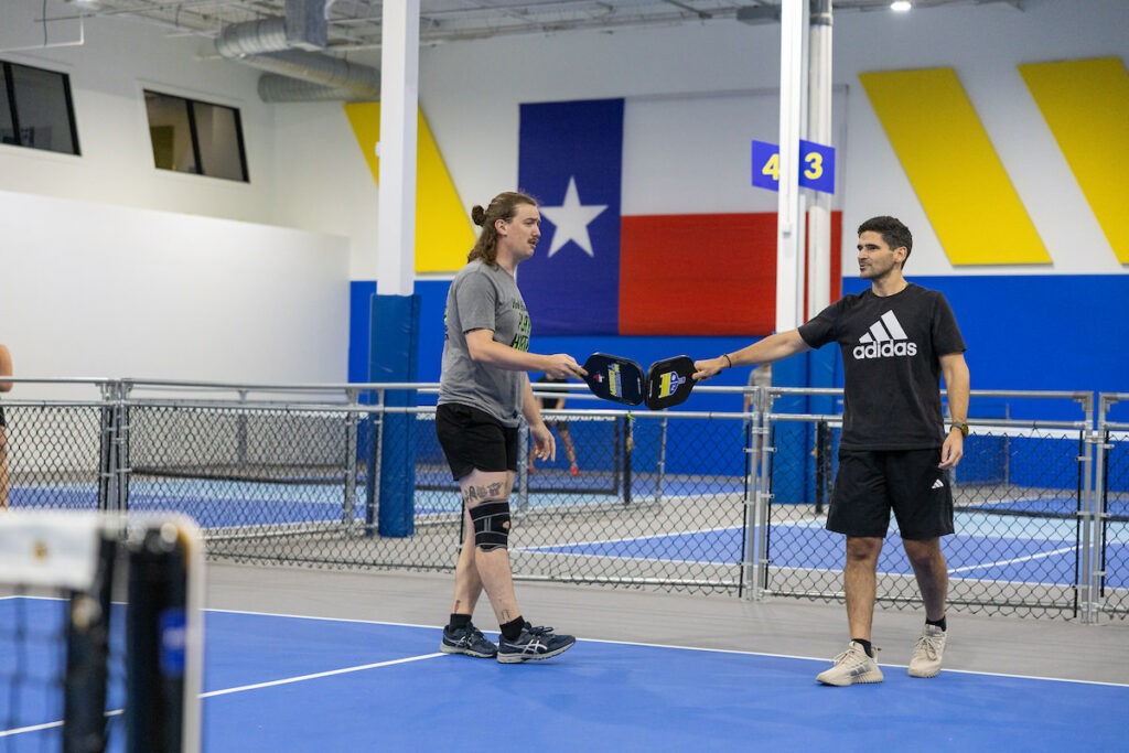 PLANO, TX - AUGUST 28: North Texas Built chapter holds their Pickleball Network Tournament at Pickleball Kingdom on August 28, Plano, Texas. (Photo by Aric Becker)