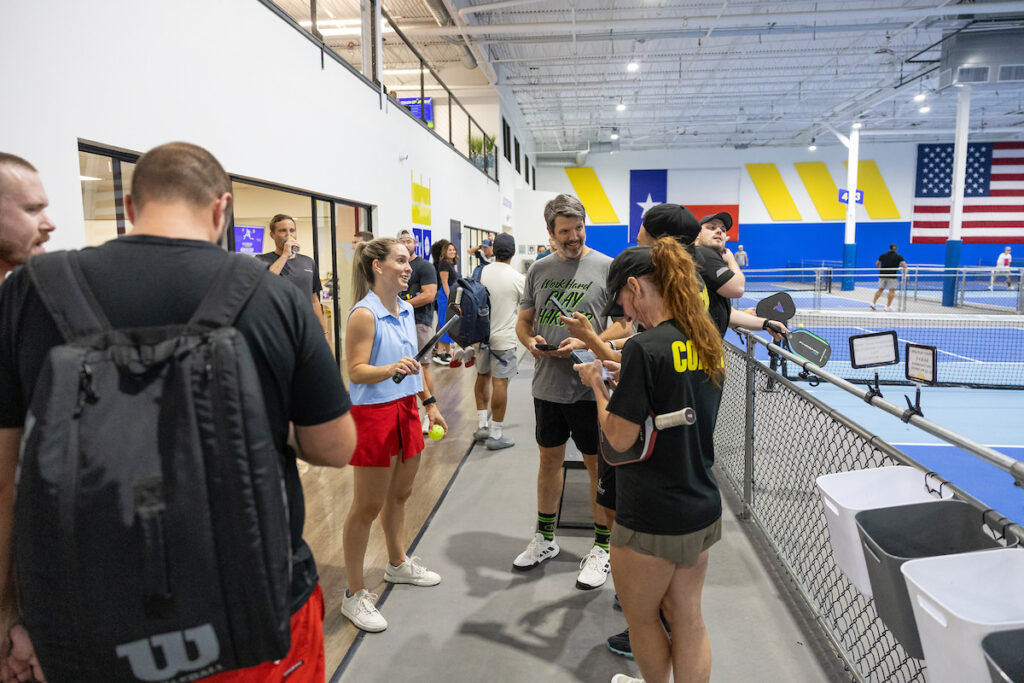 PLANO, TX - AUGUST 28: North Texas Built chapter holds their Pickleball Network Tournament at Pickleball Kingdom on August 28, Plano, Texas. (Photo by Aric Becker)