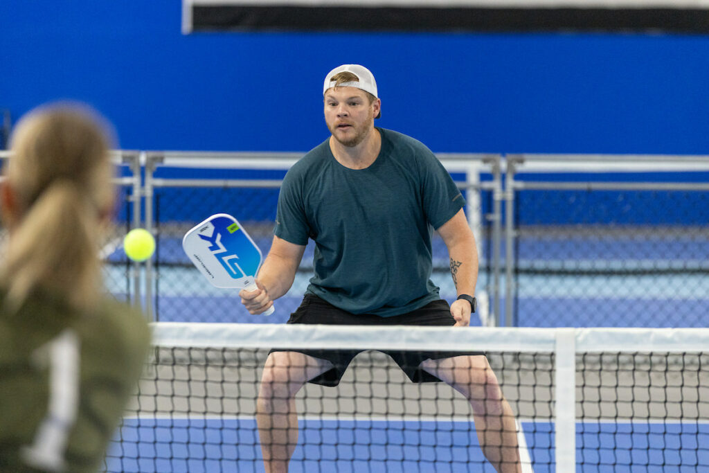 PLANO, TX - AUGUST 28: North Texas Built chapter holds their Pickleball Network Tournament at Pickleball Kingdom on August 28, Plano, Texas. (Photo by Aric Becker)
