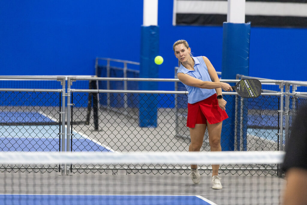 PLANO, TX - AUGUST 28: North Texas Built chapter holds their Pickleball Network Tournament at Pickleball Kingdom on August 28, Plano, Texas. (Photo by Aric Becker)