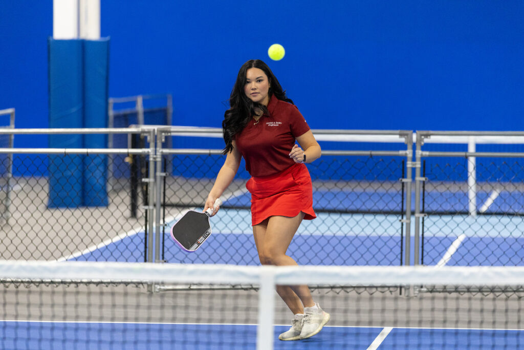 PLANO, TX - AUGUST 28: North Texas Built chapter holds their Pickleball Network Tournament at Pickleball Kingdom on August 28, Plano, Texas. (Photo by Aric Becker)