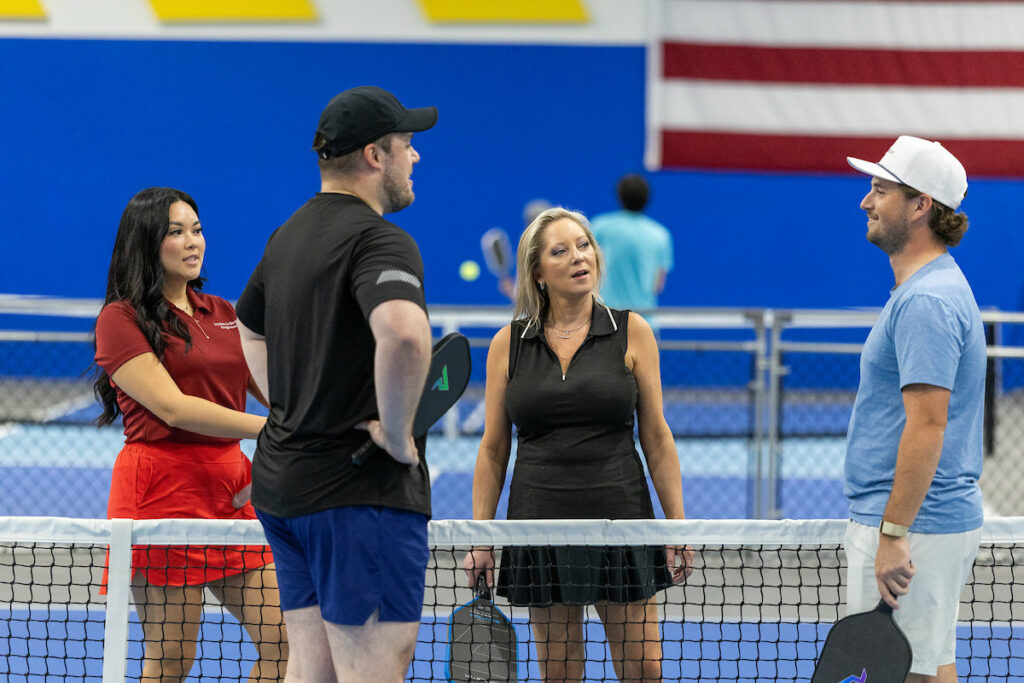 PLANO, TX - AUGUST 28: North Texas Built chapter holds their Pickleball Network Tournament at Pickleball Kingdom on August 28, Plano, Texas. (Photo by Aric Becker)