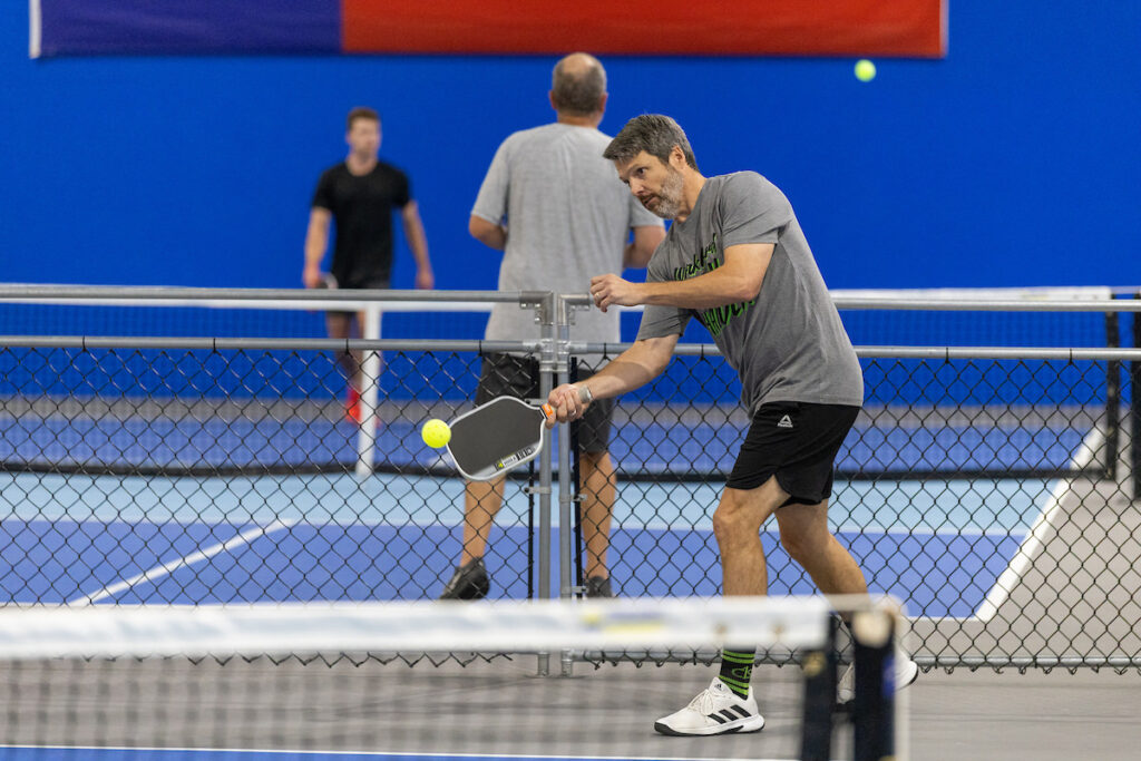 PLANO, TX - AUGUST 28: North Texas Built chapter holds their Pickleball Network Tournament at Pickleball Kingdom on August 28, Plano, Texas. (Photo by Aric Becker)