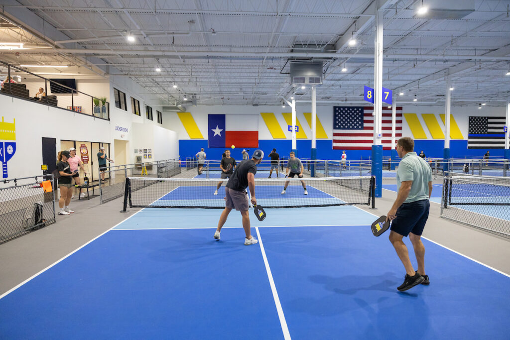 PLANO, TX - AUGUST 28: North Texas Built chapter holds their Pickleball Network Tournament at Pickleball Kingdom on August 28, Plano, Texas. (Photo by Aric Becker)