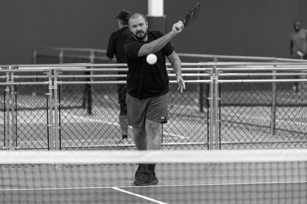 PLANO, TX - AUGUST 28: North Texas Built chapter holds their Pickleball Network Tournament at Pickleball Kingdom on August 28, Plano, Texas. (Photo by Aric Becker)