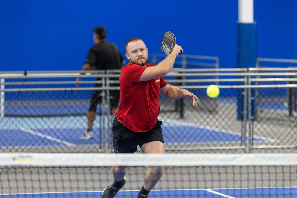 PLANO, TX - AUGUST 28: North Texas Built chapter holds their Pickleball Network Tournament at Pickleball Kingdom on August 28, Plano, Texas. (Photo by Aric Becker)