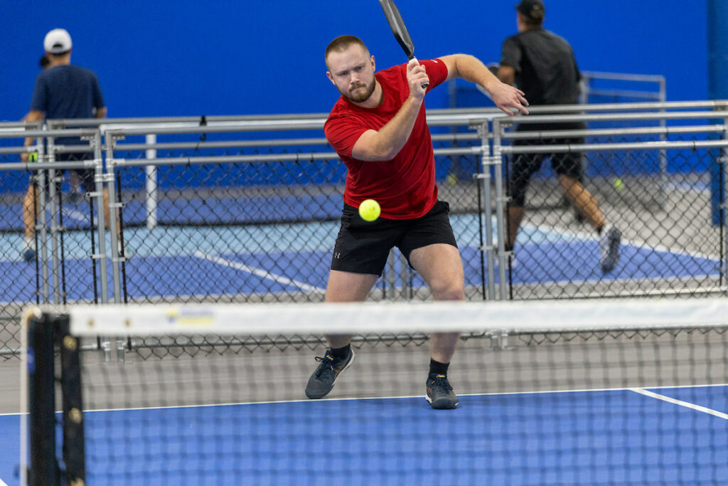 PLANO, TX - AUGUST 28: North Texas Built chapter holds their Pickleball Network Tournament at Pickleball Kingdom on August 28, Plano, Texas. (Photo by Aric Becker)