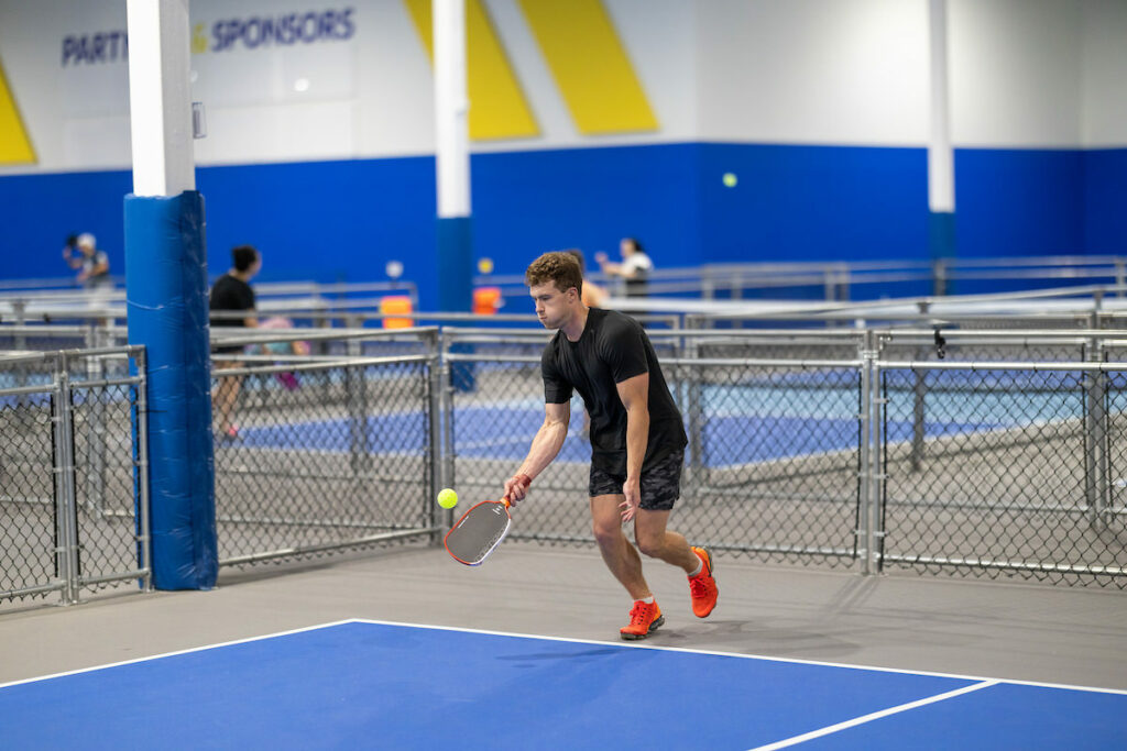 PLANO, TX - AUGUST 28: North Texas Built chapter holds their Pickleball Network Tournament at Pickleball Kingdom on August 28, Plano, Texas. (Photo by Aric Becker)