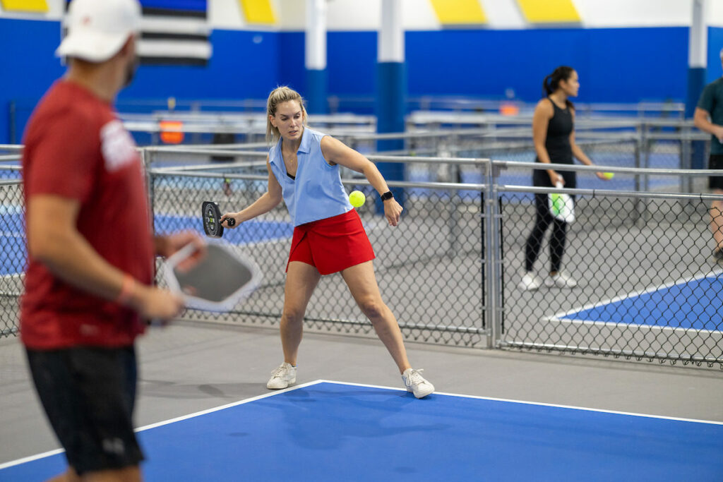 PLANO, TX - AUGUST 28: North Texas Built chapter holds their Pickleball Network Tournament at Pickleball Kingdom on August 28, Plano, Texas. (Photo by Aric Becker)