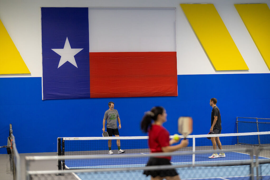 PLANO, TX - AUGUST 28: North Texas Built chapter holds their Pickleball Network Tournament at Pickleball Kingdom on August 28, Plano, Texas. (Photo by Aric Becker)