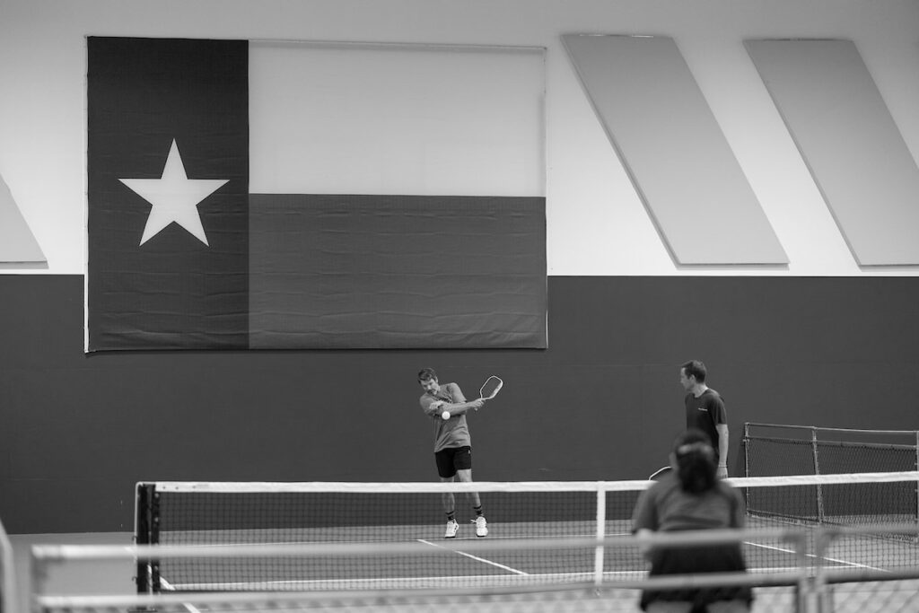 PLANO, TX - AUGUST 28: North Texas Built chapter holds their Pickleball Network Tournament at Pickleball Kingdom on August 28, Plano, Texas. (Photo by Aric Becker)