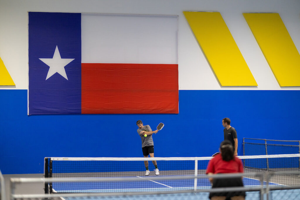 PLANO, TX - AUGUST 28: North Texas Built chapter holds their Pickleball Network Tournament at Pickleball Kingdom on August 28, Plano, Texas. (Photo by Aric Becker)