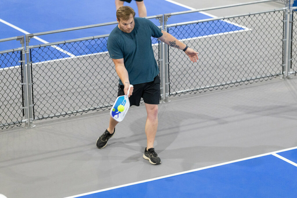PLANO, TX - AUGUST 28: North Texas Built chapter holds their Pickleball Network Tournament at Pickleball Kingdom on August 28, Plano, Texas. (Photo by Aric Becker)