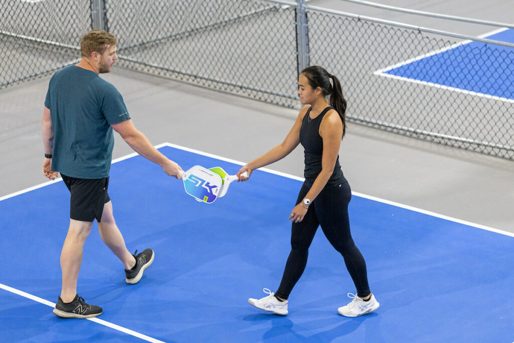 PLANO, TX - AUGUST 28: North Texas Built chapter holds their Pickleball Network Tournament at Pickleball Kingdom on August 28, Plano, Texas. (Photo by Aric Becker)