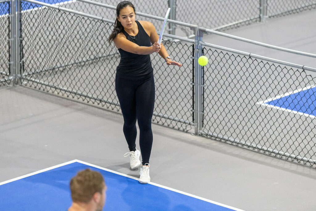 PLANO, TX - AUGUST 28: North Texas Built chapter holds their Pickleball Network Tournament at Pickleball Kingdom on August 28, Plano, Texas. (Photo by Aric Becker)