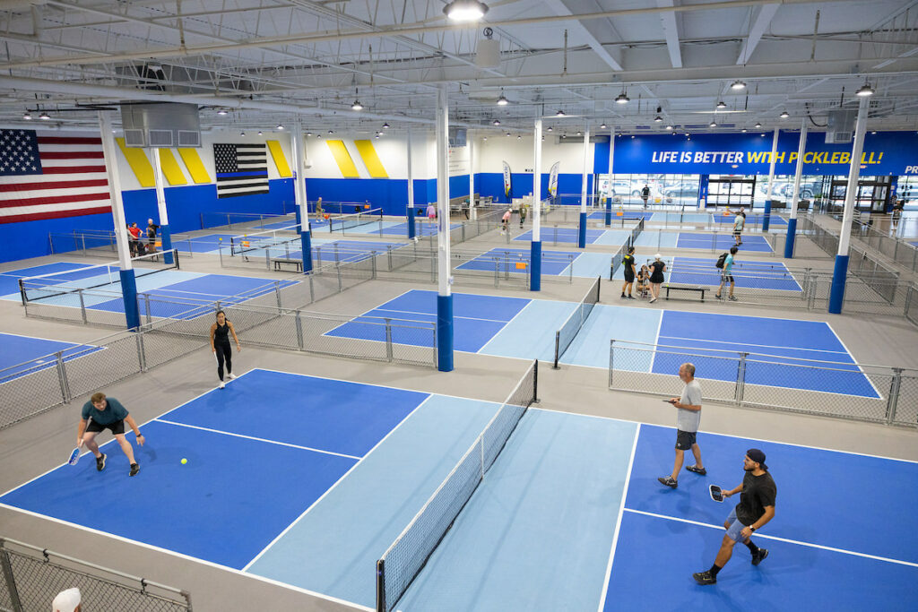 PLANO, TX - AUGUST 28: North Texas Built chapter holds their Pickleball Network Tournament at Pickleball Kingdom on August 28, Plano, Texas. (Photo by Aric Becker)