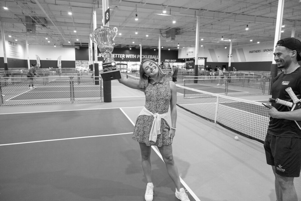 PLANO, TX - AUGUST 28: North Texas Built chapter holds their Pickleball Network Tournament at Pickleball Kingdom on August 28, Plano, Texas. (Photo by Aric Becker)