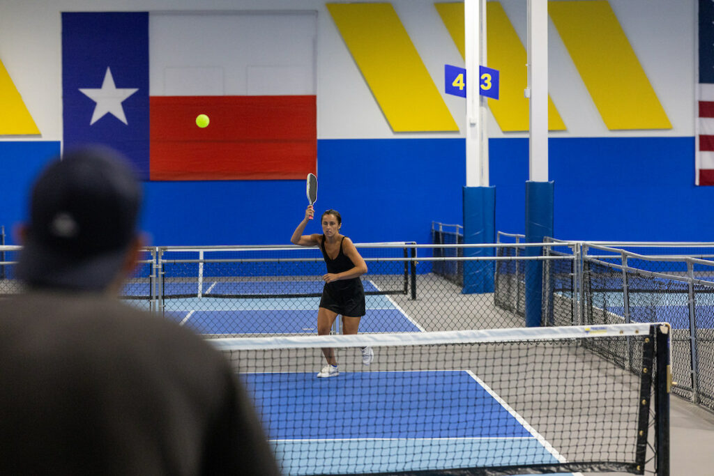 PLANO, TX - AUGUST 28: North Texas Built chapter holds their Pickleball Network Tournament at Pickleball Kingdom on August 28, Plano, Texas. (Photo by Aric Becker)