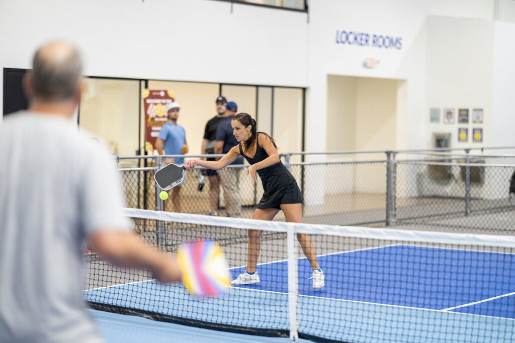 PLANO, TX - AUGUST 28: North Texas Built chapter holds their Pickleball Network Tournament at Pickleball Kingdom on August 28, Plano, Texas. (Photo by Aric Becker)