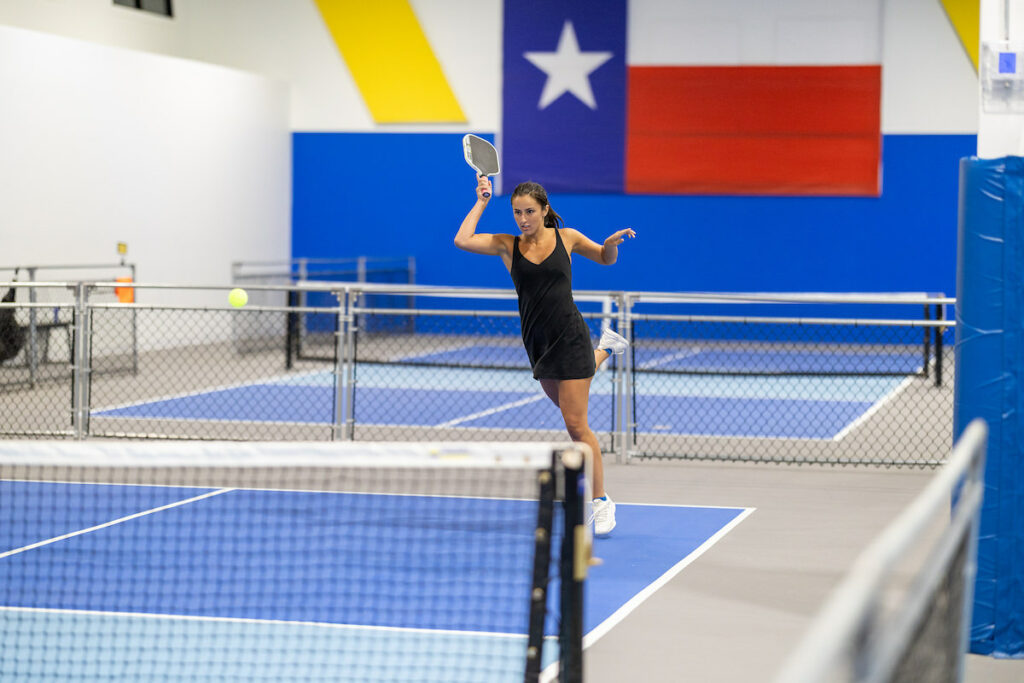 PLANO, TX - AUGUST 28: North Texas Built chapter holds their Pickleball Network Tournament at Pickleball Kingdom on August 28, Plano, Texas. (Photo by Aric Becker)