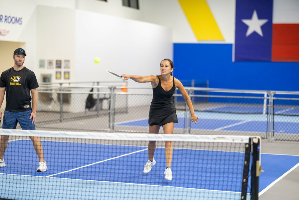PLANO, TX - AUGUST 28: North Texas Built chapter holds their Pickleball Network Tournament at Pickleball Kingdom on August 28, Plano, Texas. (Photo by Aric Becker)