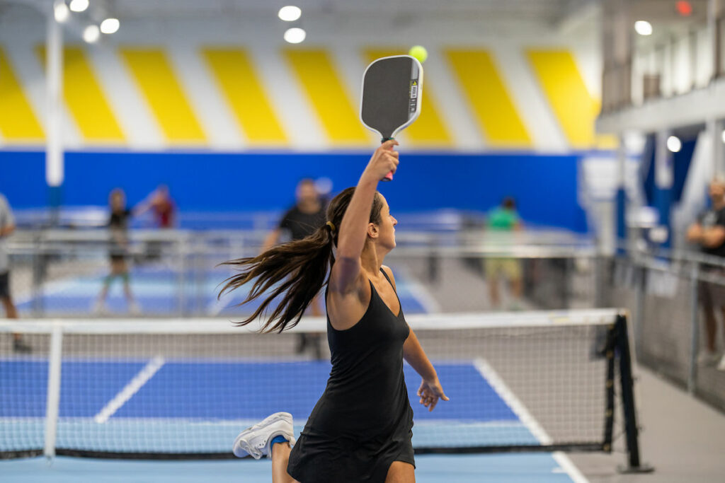 PLANO, TX - AUGUST 28: North Texas Built chapter holds their Pickleball Network Tournament at Pickleball Kingdom on August 28, Plano, Texas. (Photo by Aric Becker)