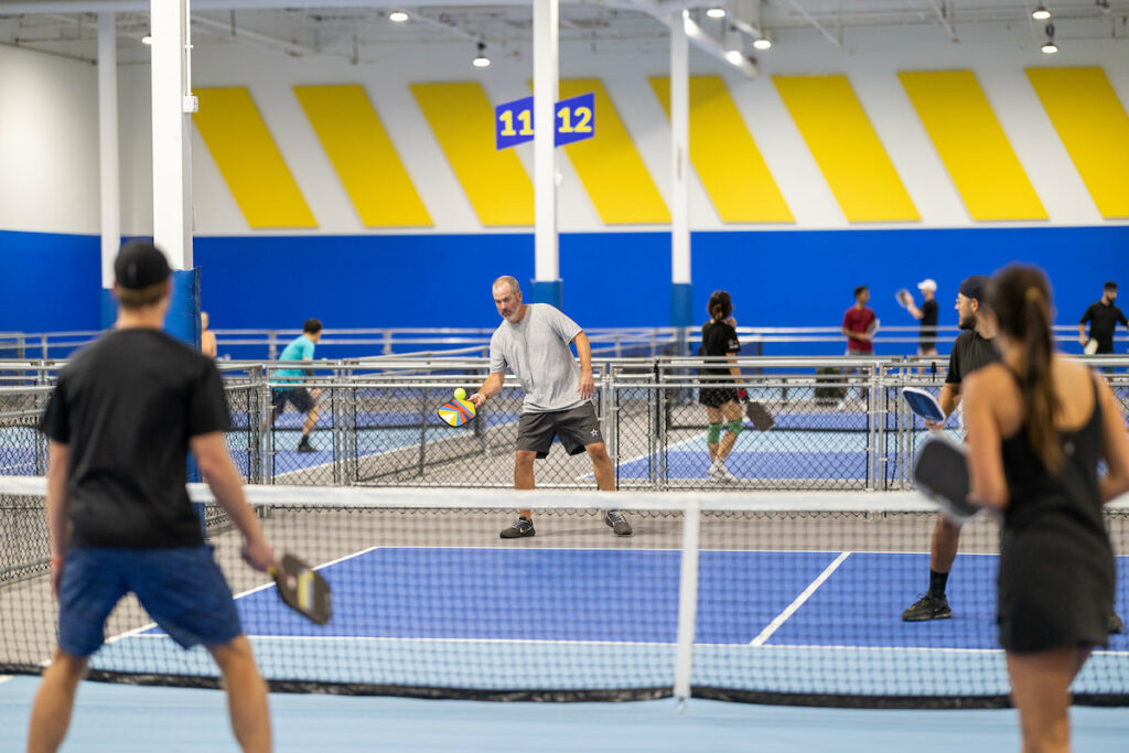 PLANO, TX - AUGUST 28: North Texas Built chapter holds their Pickleball Network Tournament at Pickleball Kingdom on August 28, Plano, Texas. (Photo by Aric Becker)