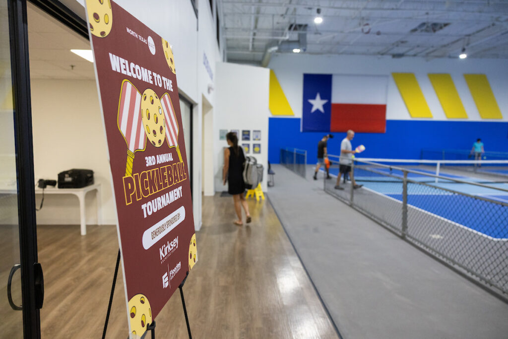 PLANO, TX - AUGUST 28: North Texas Built chapter holds their Pickleball Network Tournament at Pickleball Kingdom on August 28, Plano, Texas. (Photo by Aric Becker)