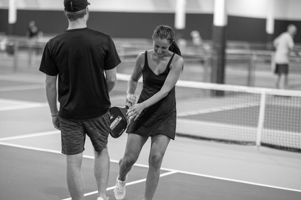 PLANO, TX - AUGUST 28: North Texas Built chapter holds their Pickleball Network Tournament at Pickleball Kingdom on August 28, Plano, Texas. (Photo by Aric Becker)