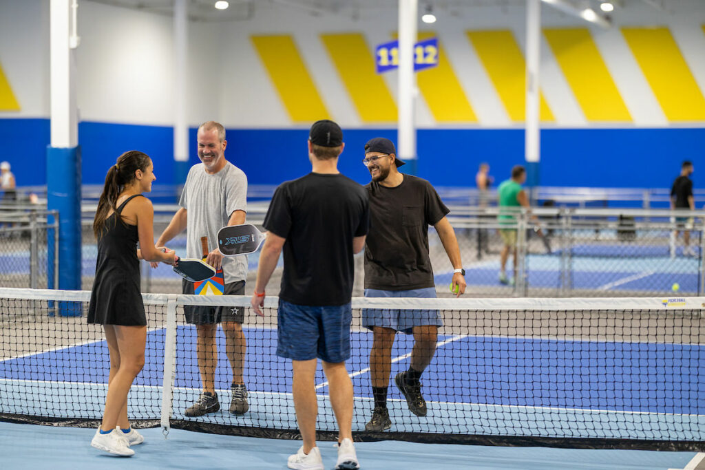 PLANO, TX - AUGUST 28: North Texas Built chapter holds their Pickleball Network Tournament at Pickleball Kingdom on August 28, Plano, Texas. (Photo by Aric Becker)