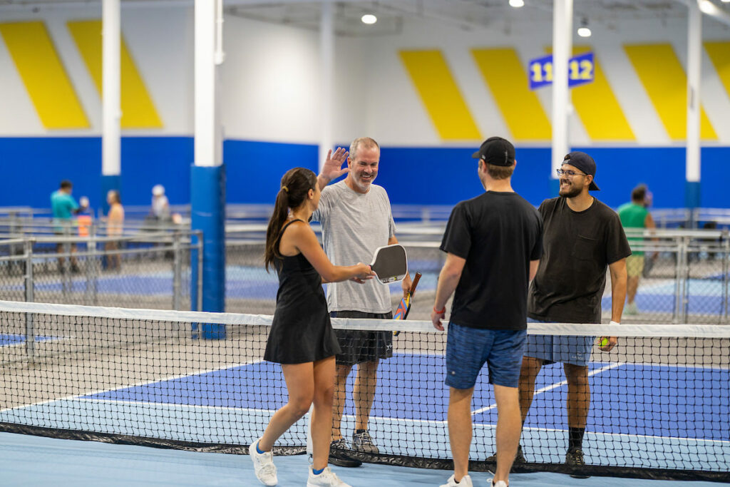 PLANO, TX - AUGUST 28: North Texas Built chapter holds their Pickleball Network Tournament at Pickleball Kingdom on August 28, Plano, Texas. (Photo by Aric Becker)