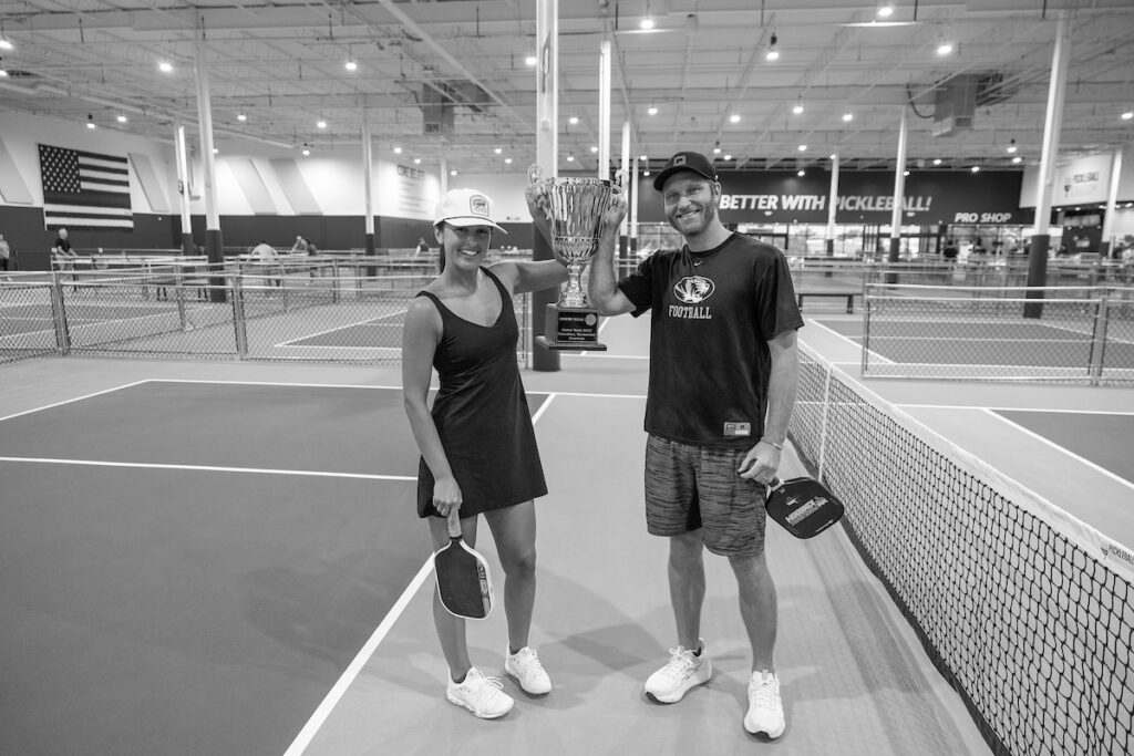 PLANO, TX - AUGUST 28: North Texas Built chapter holds their Pickleball Network Tournament at Pickleball Kingdom on August 28, Plano, Texas. (Photo by Aric Becker)